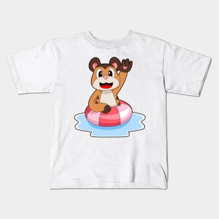 Meerkat Swimming Lifebuoy Kids T-Shirt